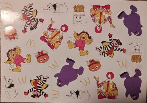 Mcdonald aufleberbogen mit - mcdonald´s,