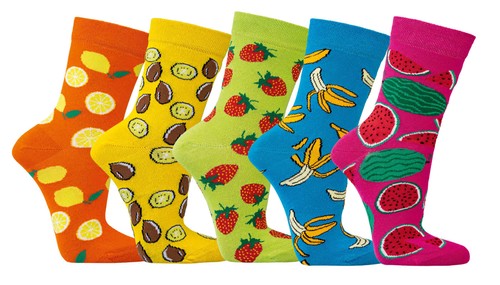 Paar bunte socken mit - 3,