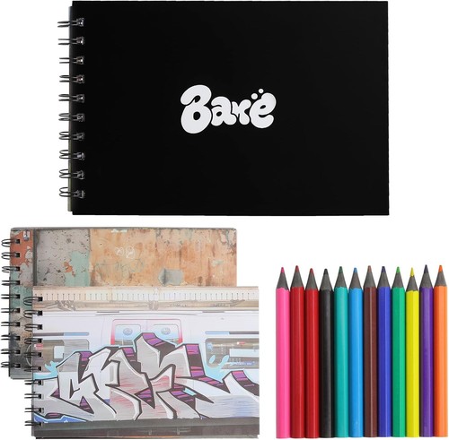 Graffiti skizzenbuch set mit - skizzenbuch,