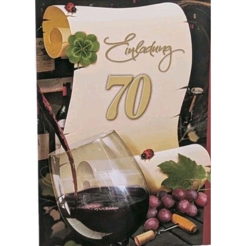 Einladungskarten geburtstag - einladungskarten, 70.geburtstag