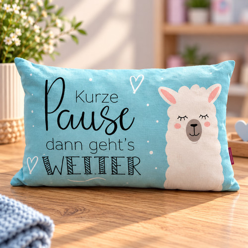 Deko kissen kurze pause - "kurze,