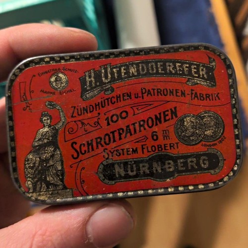 Nürnberg werbe blechdose - nürnberg, werbe-blechdose