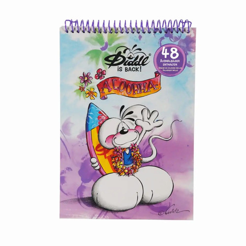 Diddl back malbuch aloha - back,
