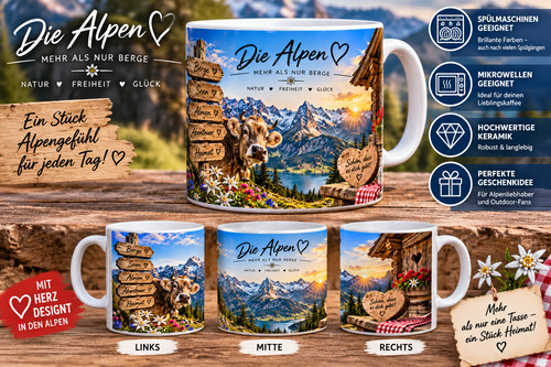 Alpen tasse 325ml bergliebe - |,