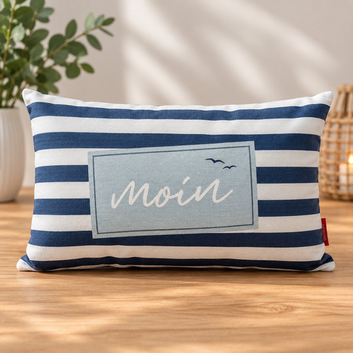 Deko kissen moin - "moin",