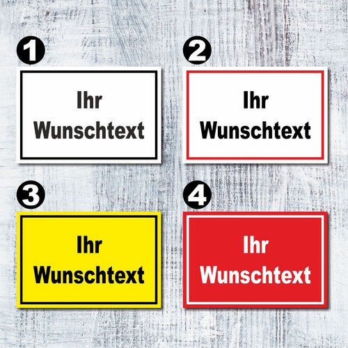 Personalisiertes schild - schild,